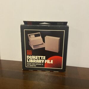 Vintage ACCO 5.25 Inch Floppy Disk Hinged Storage Case 15 Diskettes NEW IN BOX